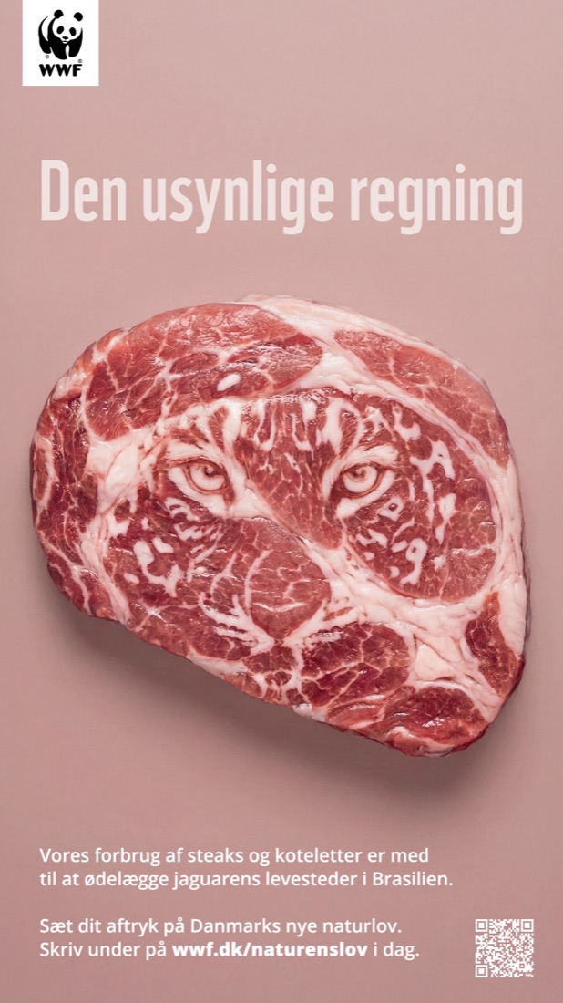 Den usynlige regning, kød og jaguar (WWF Danmark)